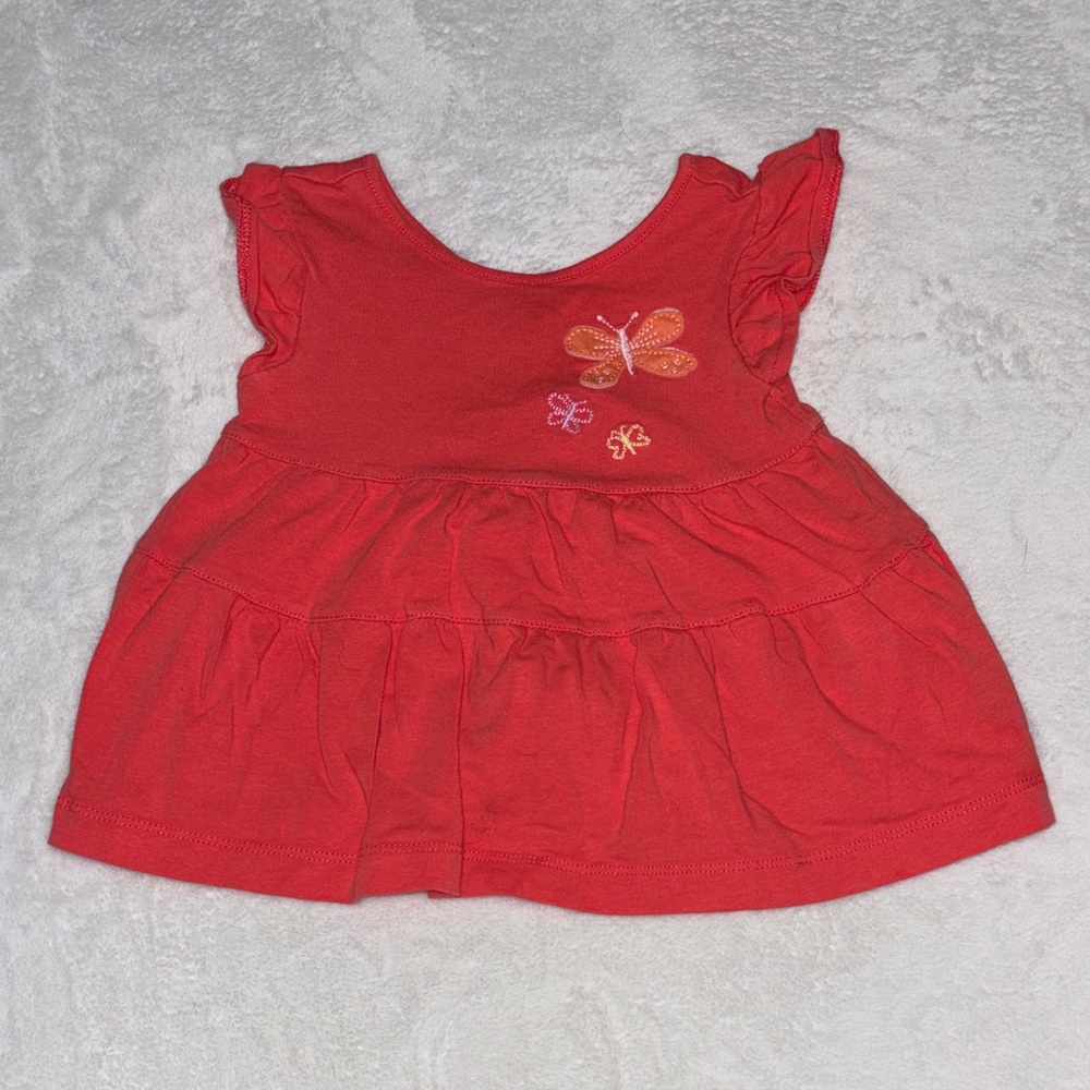 (3 for $10) carters Baby shirt with Butterfly Detail